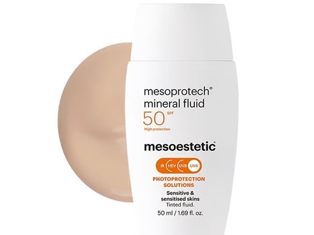 mesoprotech® mineral fluid protector solar para piel sensible